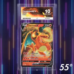 ACE 10 CHARIZARD V 018/159 CROWN ZENITH 2023 POKEMON FULL ART NOT PSA - Image 1