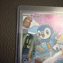 Pokemon First Partner Illustration Piplup MEP 042 Promo - Image 5