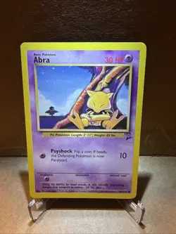 Pokemon Abra 065/130 Base Set 2 Unlimited LP - Image 1