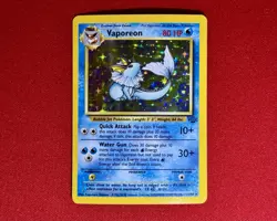 Pokemon TCG Vaporeon Jungle 12/64 Unlimited Holo Rare NM/LP - Image 1