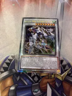 Yugioh Crystal Wing Synchro Dragon RA02-EN029 Quarter Century Secret Rare NM - Image 1