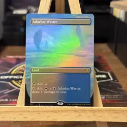 MTG *Adarkar Waste Borderless Foil X1* (NM) Dominaria United Magic - Image 1