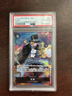 One Piece CCG Sabo Secret Rare Alternate Art OP-04-083 PSA 10 Gem Mint Japanese! - Image 1