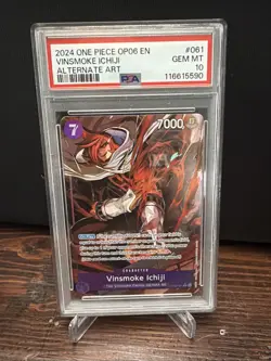 PSA 10 One Piece Wings Of The Captain Vinsmoke Ichiji Alt Art OP06-061 English - Image 1