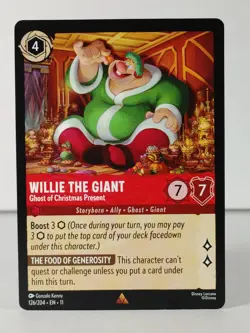 Willie the Giant - Ghost of Christmas - Rare - Winterspell #126 - LORCANA -A - Image 1