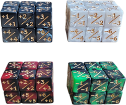 MTG Dice Counters 48 Piece Magic Gathering Token Sparkle Dice Set - Image 1