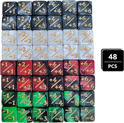 MTG Dice Counters 48 Piece Magic Gathering Token Sparkle Dice Set - Image 3