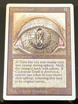 Magic the Gathering MTG Unlimited Cyclopean Tomb NM- (Beta Bob) - Image 1