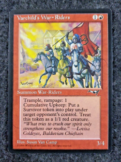 Varchild's War-Riders, Alliances MTG 1996 Magic: the Gathering NM..... (DS3D1J9) - Image 1