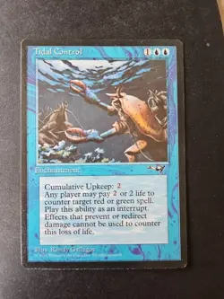 Tidal Control Alliances 1996 Regular Rare MtG Magic the Gathering NM - Image 3