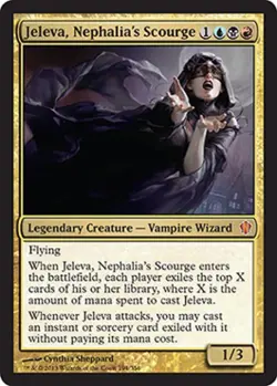 Jeleva, Nephalia's Scourge - Medium Play MTG Commander 2013 Edition - Image 1