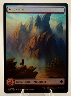 MTG Mountain - Full Art Foil - Foundations #288 - Near Mint - Image 1