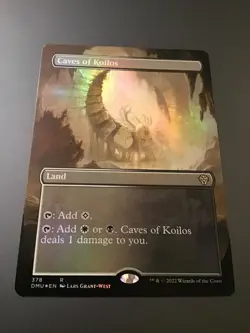 MTG Dominaria United #378 Caves of Koilos Borderless Foil NM - Image 1