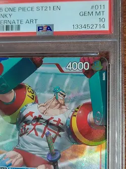 PSA 10 Franky 011 Alternate Art One Piece Card 2025 011 ST21 - Image 4