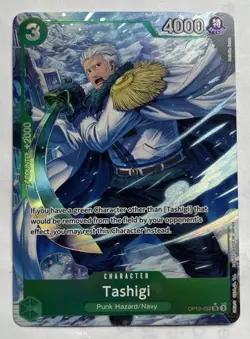 One Piece TCG - Tashigi OP10-032 Alternate Art SR English NEAR MINT Foil 2025 - Image 1