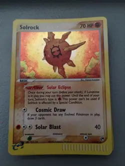 Solrock 13/100 Sandstorm Holo Pokemon Card - Image 1