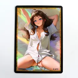 HILDA Waifu Anime Card LIMITED 1/1 Custom TCG Holo Goddess Story ACG T14357 - Image 1