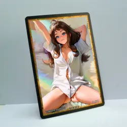 HILDA Waifu Anime Card LIMITED 1/1 Custom TCG Holo Goddess Story ACG T14357 - Image 2