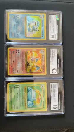 Charizard Blastoise Venusaur Deck Cards CGC 10 9.5 10 Gem Mint - Image 1