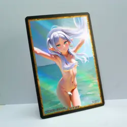 FRIEREN Waifu Anime Card LIMITED 1/1 Custom TCG Holo Goddess Story ACG T14349 - Image 2
