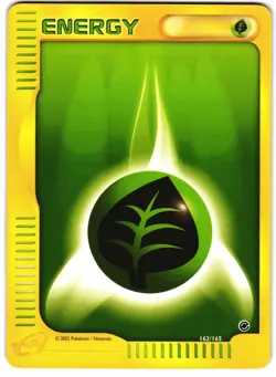 Grass Energy 162/165 Pokemon e-Card: Expedition - Image 1