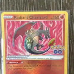 Radiant Charizard 011/078 Pokemon GO Radiant Rare Holo English Pokemon TCG Card - Image 2