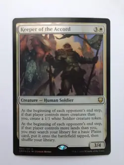MTG Keeper Of The Accord (CMR) Commander Legends Foil Rare 017/361 - Image 1