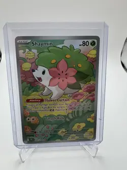 Pokemon TCG Shaymin Holo Card Illustration Rare, 185/182, Destined Rivals Series - Image 3