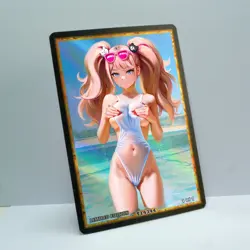 ENOSHIMA JUNKO Waifu Anime Card LIMITED 1/1 Custom TCG Holo T14344 - Image 2
