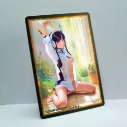 ELESA Waifu Anime Card LIMITED 1/1 Custom TCG Holo Goddess Story ACG T14342 - Image 2