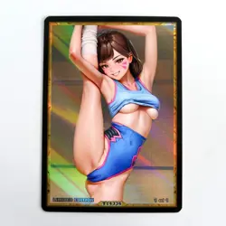 D.VA Waifu Anime Card LIMITED 1/1 Custom TCG Holo Goddess Story ACG T14336 - Image 1