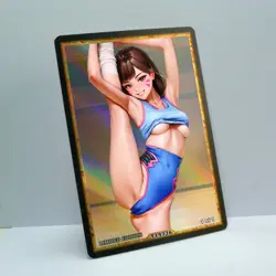 D.VA Waifu Anime Card LIMITED 1/1 Custom TCG Holo Goddess Story ACG T14336 - Image 2