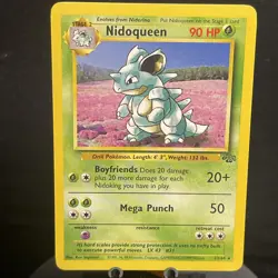 Nidoqueen 23/64 Jungle Unlimited Pokemon Card Vintage WOTC Rare - Image 1