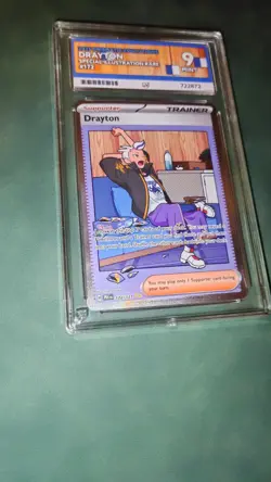 Pokemon TCG Prismatic Evolutions Drayton Card 172/131 Ace Grade 9 - Image 2