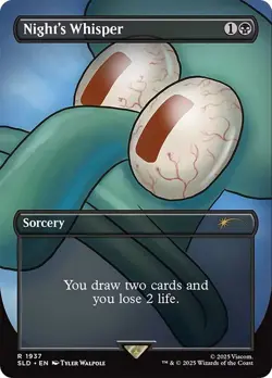 Night's Whisper SpongeBob Secret Lair NM MTG - Image 1