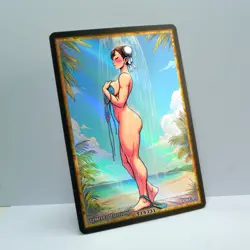 CHUN LI Waifu Anime Card LIMITED 1/1 Custom TCG Holo Goddess Story ACG T14331 - Image 2