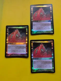 Razing Snidd x3 Beast MTG 3 Card. Planeshift. OLD VINTAGE FOIL - Image 1