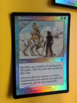 Renounce x3 Instant Mercadian Masques. FOIL. Magic the Gathering Card. - Image 4