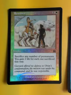 Renounce x3 Instant Mercadian Masques. FOIL. Magic the Gathering Card. - Image 5