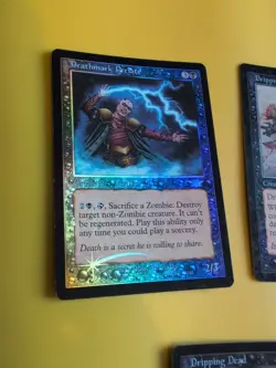 Deathmark prelate & 2xDripping Dead. LEGIONS (2003). OLD VINTAGE FOIL MTG 3 CARD - Image 4