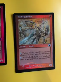 Flailing Soldier x3 Mercadian Masques. FOIL. Magic the Gathering Card. - Image 2