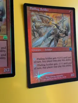 Flailing Soldier x3 Mercadian Masques. FOIL. Magic the Gathering Card. - Image 3