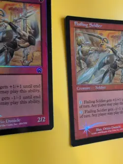 Flailing Soldier x3 Mercadian Masques. FOIL. Magic the Gathering Card. - Image 5