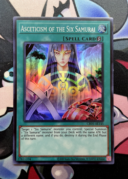 Asceticism of the Six Samurai CR05-AE145 Yugioh Super Rare NM ASIAN-ENGLISH - Image 1