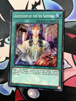 Asceticism of the Six Samurai CR05-AE145 Yugioh Super Rare NM ASIAN-ENGLISH - Image 2
