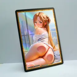 ASUNA Waifu Anime Card LIMITED 1/1 Custom TCG Holo Goddess Story ACG T14322 - Image 2