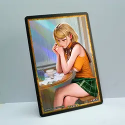 ASHLEY GRAHAM Waifu Anime Card LIMITED 1/1 Custom TCG Holo T14321 - Image 2