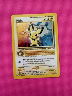 Pokemon Pichu TCG Neo Genesis Holo Rare Card 12/111 - Image 1