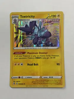 Pokemon Card - SWSH Fusion Strike - Toxtricity 108/264 | Holo Rare - Image 1
