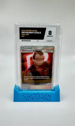 ACE 8 Giovanni's Exile 67/68 Hidden Fates Full Art Holo Pokemon Card - Image 1